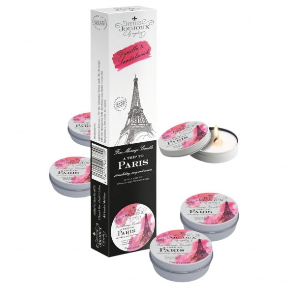 Petits Joujoux Paris - Massagekerze - Vanille-Sandelholz (5 x 43ml) 