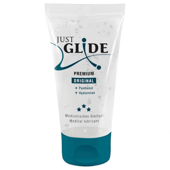 Just Glide Premium Original - vegane, wasserbasierte Gleitmittel (50ml) 