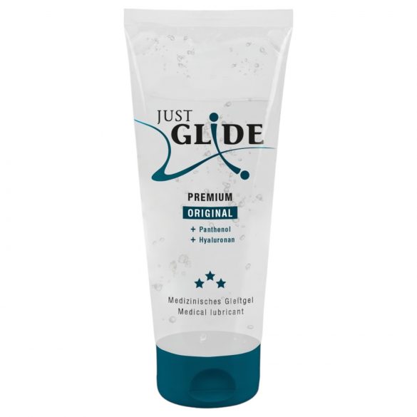 Just Glide Premium Original - veganes, wasserbasiertes Gleitgel (200ml)