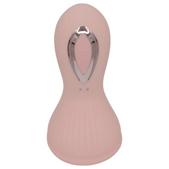 Lonely - aufladbarer, wasserdichter Saug-Leck-Brustvibrator (rosa) 