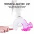 Sunfo - Saugnapf, realistischer Dildo mit Hoden - 22cm (transparent-lila) 