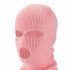 Balaclava - gestrickte Maske mit 3 Öffnungen (pink) 