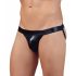 Glänzender Minimal-Slip für Herren (schwarz) - L