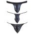 Svenjoyment - Herren Tanga Set - Schwarz (3-teilig) S-L 