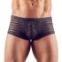 Transparente, gestreifte Boxershorts (schwarz) 