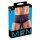 Transparente, gestreifte Boxershorts (schwarz)  - M