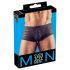 Transparente, gestreifte Boxershorts (schwarz)  - M