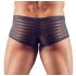 Transparente, gestreifte Boxershorts (schwarz)  - M