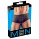 Transparente, gestreifte Boxershorts (schwarz)  - L