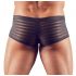 Transparente, gestreifte Boxershorts (schwarz)  - L