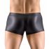 Svenjoyment - Strasssteinbesetzte Reißverschluss-Boxershorts (schwarz)  - M