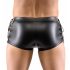 Svenjoyment - Seitlich korsettierte, matte Männer Boxershorts (Schwarz) 