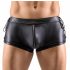 Svenjoyment - Seitlich korsettierte, matte Männer Boxershorts (Schwarz)  - M