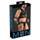 Svenjoyment Bondage - Netz Top und Jock Unterhosen Set (Schwarz) 