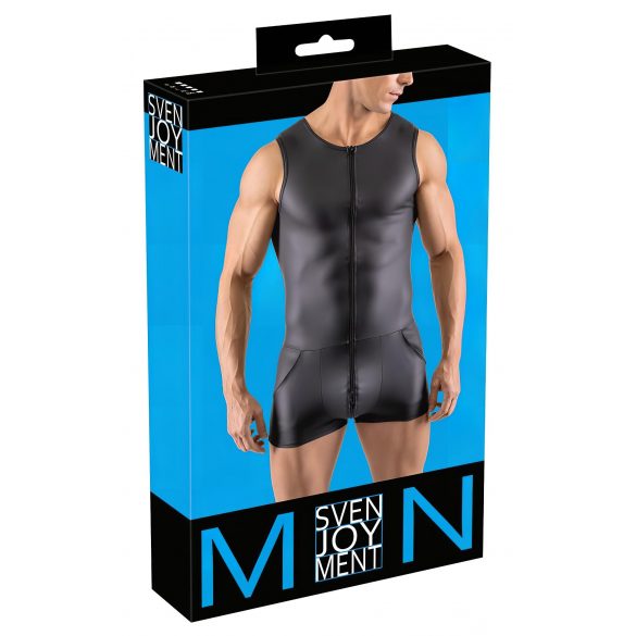 Svenjoyment - ärmellose, kurze Herren-Overall (schwarz) 