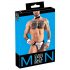 Svenjoyment - Männer Kellner Tanga Kostüm Set (Schwarz-Weiß)  - XL