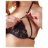 Cottelli - Offenes Spitzen-Set (schwarz)  - M