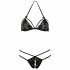 Cottelli - Offenes Spitzen-Set (schwarz)  - L