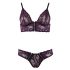 Cottelli - Blumen-Spitzen-BH-Set (lila)