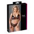 Cottelli Plus Size - Feines Spitzenset (schwarz)