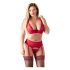 Cottelli Plus Size - anpassbares Dessous-Duo (rot) 