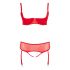 Cottelli Plus Size - anpassbares Dessous-Duo (rot) 