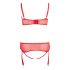 Cottelli Plus Size - anpassbares Dessous-Duo (rot) 