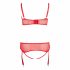 Cottelli Plus Size - anpassbares Dessous-Duo (rot) 