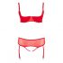 Cottelli Plus Size - anpassbares Dessous-Duo (rot)  - 90E/XL