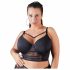 /Cottelli Plus Size - Träger-Spitzen-BH (schwarz)  - 90D