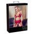 Abierta Fina - funkelnede Ketten-Dessous-Set (rot) 