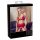 Abierta Fina - funkelnede Ketten-Dessous-Set (rot)  - M