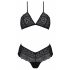 Passion Eco Kerria - Spitzen-Bikini-Set (Schwarz) 