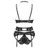 Obsessive Alessya - Spitzen-Dessous-Set (schwarz)  - M/L