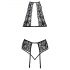 Kissable - Halsband, Spitzen-BH-Set (schwarz) 