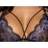 Cottelli - 3-teiliges Spitzen-Set (schwarz-violett) - M