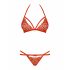 Obsessive 838-SET-3 - Rotes Spitzen-BH-Set mit Riemchen - L/XL