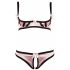 Cottelli - Gestreiftes Push-up-Set  - 80B/M