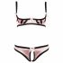 Cottelli - Gestreiftes Push-up-Set  - 80B/M