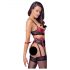 Cottelli Bondage - Rotes Mattes Hebe-BH-Set mit Spitze - L