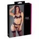 Cottelli - Offenes Spitzendessous-Set (schwarz) 