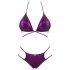 Obsessive Balitta - glänzender Bikini mit Halsband (lila)