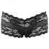 Cottelli - Pikante, schwarze Spitzenpanty - M