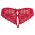 Cottelli - Offene Damen-Panty mit Schleife (Rot) - L