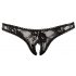 Cottelli - Sex-Tanga aus Spitze (schwarz)  - M