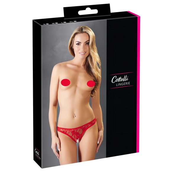 Cottelli - Sex-Tanga aus Spitze (rot)  - M