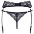 Cottelli - Spitzenstrumpfhalter mit Tanga (Schwarz)  - M