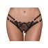 Cottelli - Luxus Offener Ring-String (Schwarz) - M/L