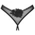 Obsessive Latinesa - Offene Tanga (Schwarz) - M/L