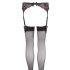 NO:XQSE - Spitzen-Strumpfhalter-Set - Schwarz  - M/L